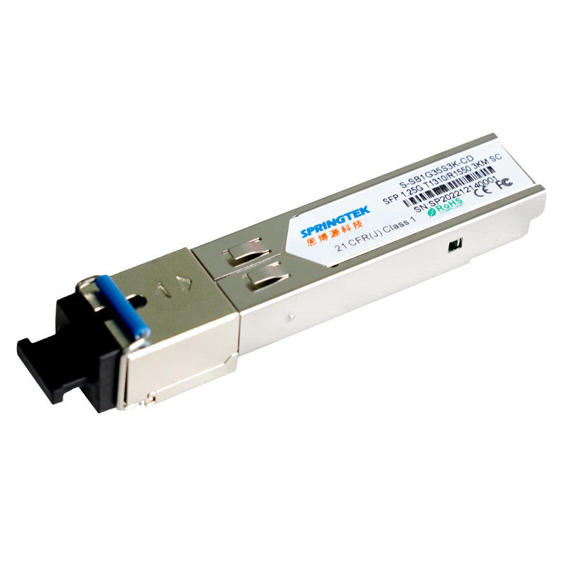OEM 1.25G SC SFP সামঞ্জস্যপূর্ণ ট্রান্সসিভার BIDI T1310/R1550nm DDM 3km অপটিক্যাল ট্রান্সসিভার মডিউল সহ