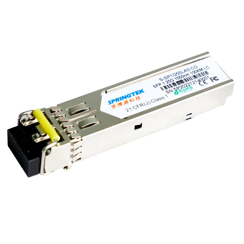 স্প্রিংটেক S-SP1G55LA0-CD 1.25G 1550nm LC ডুপ্লেক্স অপটিক্যাল মডিউল সামঞ্জস্যপূর্ণ Cisco 100km ফাইবার ট্রান্সসিভার