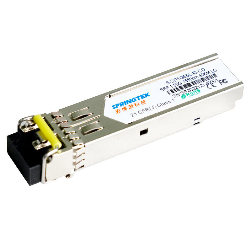 SFP 1.25G 1550nm 40km অপটিক্যাল ট্রান্সসিভার মডিউল LC SMF সঙ্গে DDM সামঞ্জস্যপূর্ণ জুনিপার