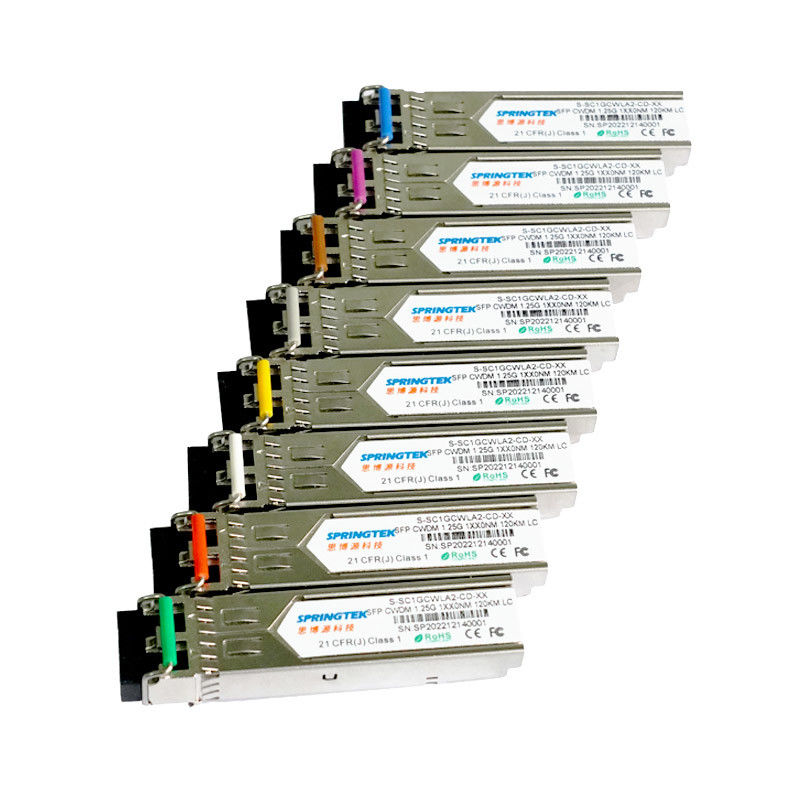 OEM Cisco সামঞ্জস্যপূর্ণ 1270~1610nm LC 1.25Gbps 120km CWDM SFP DDM ট্রান্সসিভার মডিউল সহ