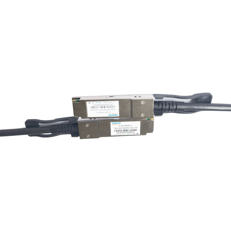 QSFP28 DAC কেবল 2M সামঞ্জস্যপূর্ণ Arista Avaya Nokia
