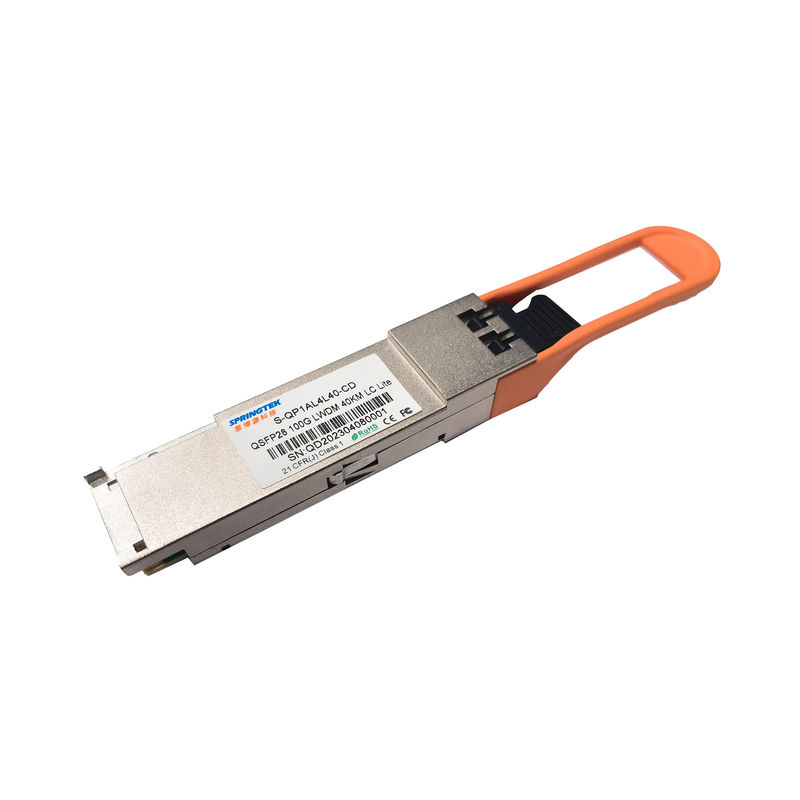 সামঞ্জস্যপূর্ণ Cisco ER4 100G QSFP28 ট্রান্সসিভার লাইট 100Gbps 1294 -1310nm 40Km অপটিক্যাল ট্রান্সসিভার মডিউল