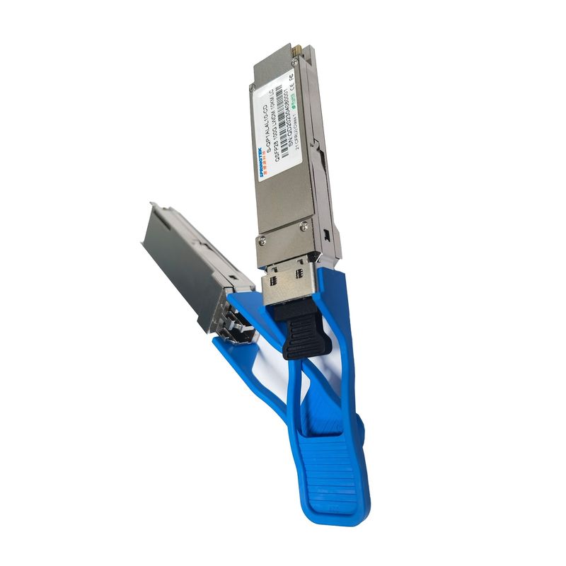 ডুপ্লেক্স LC SMF 100gbase Cisco QSFP28 LR4 সামঞ্জস্যপূর্ণ ট্রান্সসিভার 1310nm 10km DOM LAN WDM