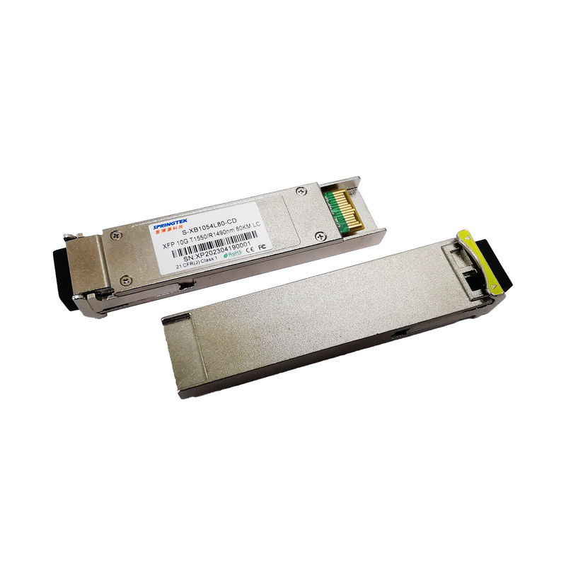 WDM 10G Xfp 80km 1550/1490nm SM Simplex LC DDM সামঞ্জস্যপূর্ণ Mikrotik Juniper Bidi 80km